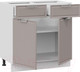 Миниатюра изображения товара Шкаф-стол кухонный ТриЯ Белладжио 1Н8Я1 (белый/софт капучино)