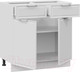 Миниатюра изображения товара Шкаф-стол кухонный ТриЯ Белладжио 1Н8Я1 (белый/фон белый)
