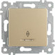 Миниатюра изображения товара Выключатель Mutlusan Rita 2200-416-0185 (золото доре)
