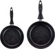 Миниатюра изображения товара Набор сковородок Elan Gallery Гармония вкуса / 120219+2 (черный мрамор)