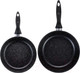 Миниатюра изображения товара Набор сковородок Elan Gallery Гармония вкуса / 120137+2 (черный мрамор)