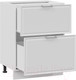 Миниатюра изображения товара Шкаф-стол кухонный ТриЯ Белладжио 1Н6Я2 (белый/фон белый)