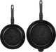 Миниатюра изображения товара Набор сковородок Elan Gallery Гармония вкуса / 120134+2 (черный мрамор)