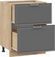 Миниатюра изображения товара Шкаф-стол кухонный ТриЯ Белладжио 1Н6Я2 (дуб крафт золотой/софт графит)