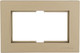 Миниатюра изображения товара Рамка для выключателей и розеток Mutlusan 2220-820-1285 (золото доре)