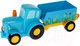Миниатюра изображения товара Конструктор Город мастеров Большие кубики Синий трактор с тележкой / 10007-GK