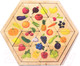Миниатюра изображения товара Развивающая игра Десятое королевство Овощи, фрукты, ягоды. Занимательные треугольники / 00778