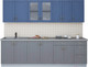 Миниатюра изображения товара Кухонный гарнитур Интерлиния Мила Крафт 2.6Б (дуб серый/дуб лазурный/травертин серый)