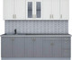 Миниатюра изображения товара Кухонный гарнитур Интерлиния Мила Крафт 2.3Б (дуб серый/дуб полярный/травертин серый)