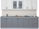 Миниатюра изображения товара Кухонный гарнитур Интерлиния Мила Крафт 2.6Б (дуб серый/дуб полярный/травертин серый)