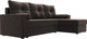 Миниатюра изображения товара Диван угловой Лига Диванов Верона лайт правый (велюр коричневый)