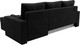 Миниатюра изображения товара Диван угловой Лига Диванов Верона лайт правый (велюр черный)