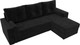 Миниатюра изображения товара Диван угловой Лига Диванов Верона лайт правый (велюр черный)