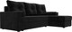Миниатюра изображения товара Диван угловой Лига Диванов Верона лайт правый (велюр черный)