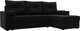 Миниатюра изображения товара Диван угловой Лига Диванов Верона лайт правый (микровельвет черный)