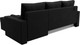Миниатюра изображения товара Диван угловой Лига Диванов Верона лайт правый (микровельвет черный)