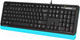 Миниатюра изображения товара Клавиатура A4Tech Fstyler FKS10 (черный/синий)