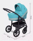 Миниатюра изображения товара Детская универсальная коляска Rant Patio 2 в 1 / Patio03 (03/аквамарин)