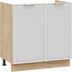 Миниатюра изображения товара Шкаф под мойку ТриЯ Белладжио 1Н8М (дуб крафт золотой/фон белый)