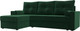 Миниатюра изображения товара Диван угловой Лига Диванов Верона лайт левый (велюр зеленый)