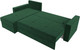 Миниатюра изображения товара Диван угловой Лига Диванов Верона лайт левый (велюр зеленый)