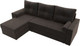 Миниатюра изображения товара Диван угловой Лига Диванов Верона лайт левый (велюр коричневый)