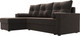 Миниатюра изображения товара Диван угловой Лига Диванов Верона лайт левый (велюр коричневый)