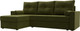 Миниатюра изображения товара Диван угловой Лига Диванов Верона лайт левый (микровельвет зеленый)