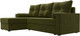 Миниатюра изображения товара Диван угловой Лига Диванов Верона лайт левый (микровельвет зеленый)