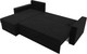 Миниатюра изображения товара Диван угловой Лига Диванов Верона лайт левый (микровельвет черный)