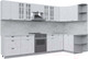 Миниатюра изображения товара Кухонный гарнитур Интерлиния Берес 1.5x3.3 правая (дуб полярный/серый каспий)