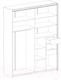 Шкаф-купе Мебельград Глазго 2-х дверный 180x60.5x230 (таксония/металл бруклин) — фото 6
