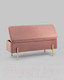 Миниатюра изображения товара Банкетка Stool Group Болейн с ящиком / 20A544VF-8167-30 (велюр розовый)