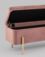 Миниатюра изображения товара Банкетка Stool Group Болейн с ящиком / 20A544VF-8167-30 (велюр розовый)