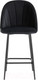 Миниатюра изображения товара Стул барный Stool Group Логан полубарный / AV 413-H75-08(PP) (велюр черный)