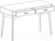 Миниатюра изображения товара Письменный стол Мебельград Калгари (белый аляска /белый матовый)
