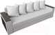 Миниатюра изображения товара Диван Лига Диванов Дубай лайт полки слева / 114334L (экокожа белый)