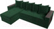 Миниатюра изображения товара Диван угловой Лига Диванов Дубай лайт левый (велюр зеленый)