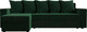 Миниатюра изображения товара Диван угловой Лига Диванов Дубай лайт левый (велюр зеленый)