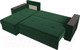 Миниатюра изображения товара Диван угловой Лига Диванов Дубай лайт левый (велюр зеленый)