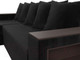 Миниатюра изображения товара Диван угловой Лига Диванов Дубай лайт левый (велюр черный)
