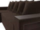 Миниатюра изображения товара Диван угловой Лига Диванов Дубай лайт левый (микровельвет коричневый)