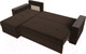 Миниатюра изображения товара Диван угловой Лига Диванов Дубай лайт левый (микровельвет коричневый)