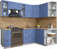 Миниатюра изображения товара Кухонный гарнитур Интерлиния Берес 1.5x2.2 правая (дуб лазурный/дуб бунратти)