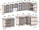 Миниатюра изображения товара Кухонный гарнитур Интерлиния Берес 1.5x3.2 правая (дуб королевский/бискайская сосна)