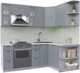 Миниатюра изображения товара Кухонный гарнитур Интерлиния Берес 1.5x2.1 правая (дуб серый/опал светлый)