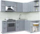 Миниатюра изображения товара Кухонный гарнитур Интерлиния Берес 1.5x2.2 правая (дуб серый/опал светлый)