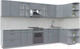 Миниатюра изображения товара Кухонный гарнитур Интерлиния Берес 1.5x3.6 правая (дуб серый/опал светлый)
