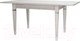 Миниатюра изображения товара Обеденный стол Мебелик Васко В 86Н (белый/серебристый)