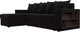 Миниатюра изображения товара Диван угловой Лига Диванов Дубай лайт левый (микровельвет черный)